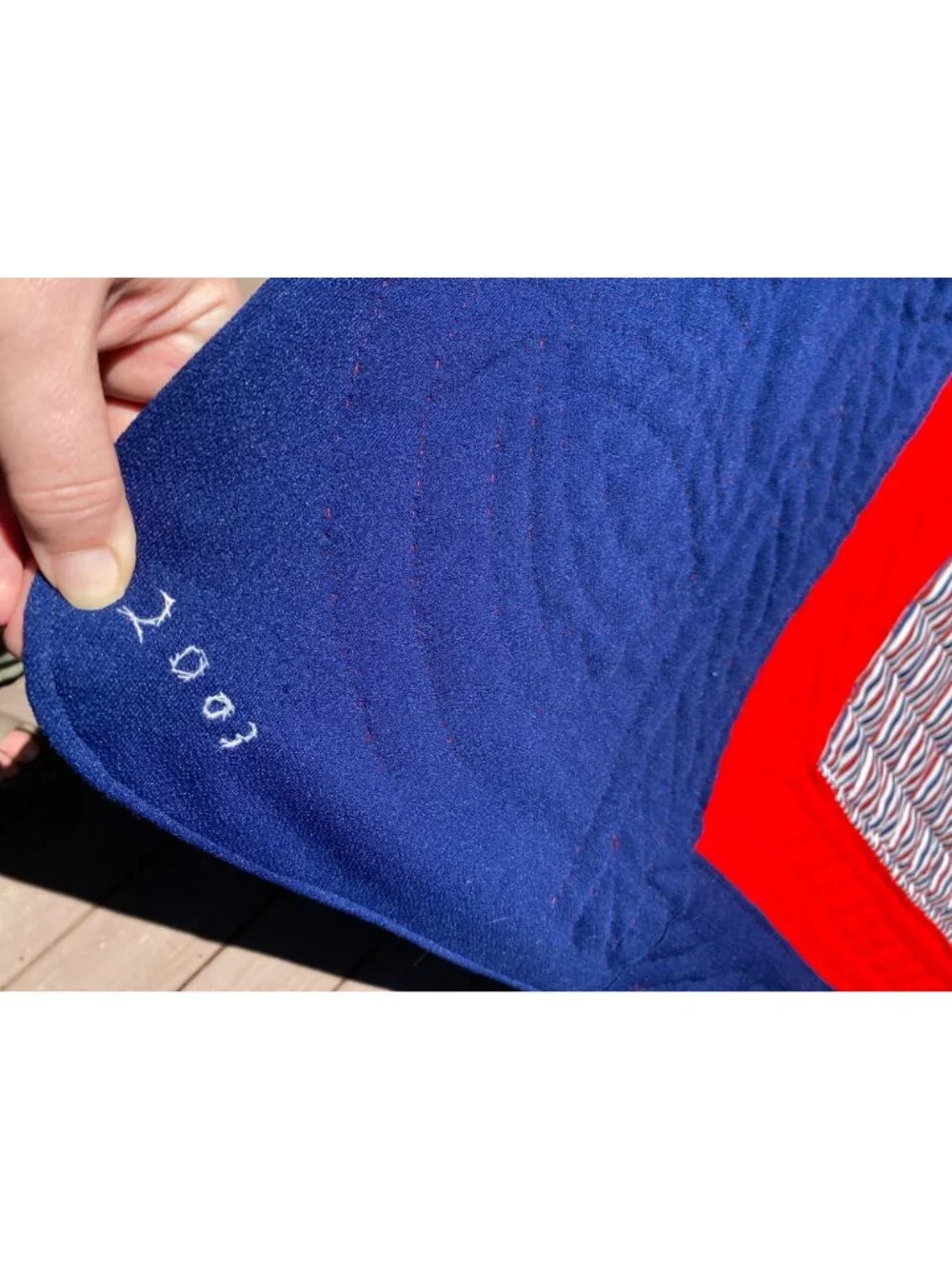Handquilted Patriotic Americana Quilt 94
